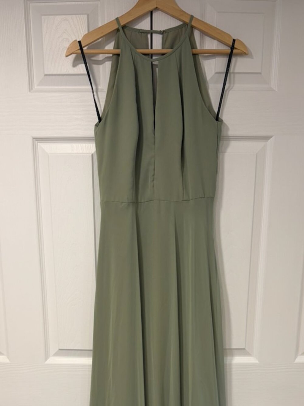 After Six Khaki Green Evening Dress Size Small
